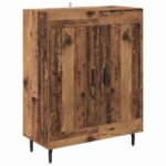 vidaXL Highboard Staré drevo 69,5 x 34 x 180 cm – Obrázok 6