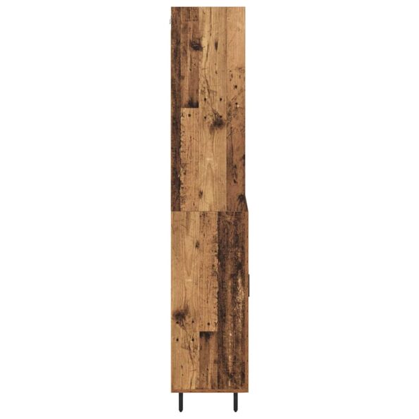 vidaXL Highboard Staré drevo 69,5 x 34 x 180 cm – Obrázok 9
