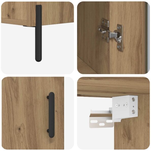 vidaXL Highboard 2 pcs Remeselný dub Kompozitné drevo – Obrázok 11