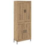 vidaXL Highboard 2 pcs Remeselný dub Kompozitné drevo – Obrázok 2