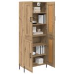 vidaXL Highboard 2 pcs Remeselný dub Kompozitné drevo – Obrázok 3