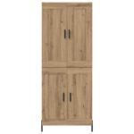 vidaXL Highboard 2 pcs Remeselný dub Kompozitné drevo – Obrázok 8