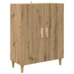 vidaXL Highboard Remeselný dub 69,5 x 32,5 x 180 cm Kompozitné drevo – Obrázok 6
