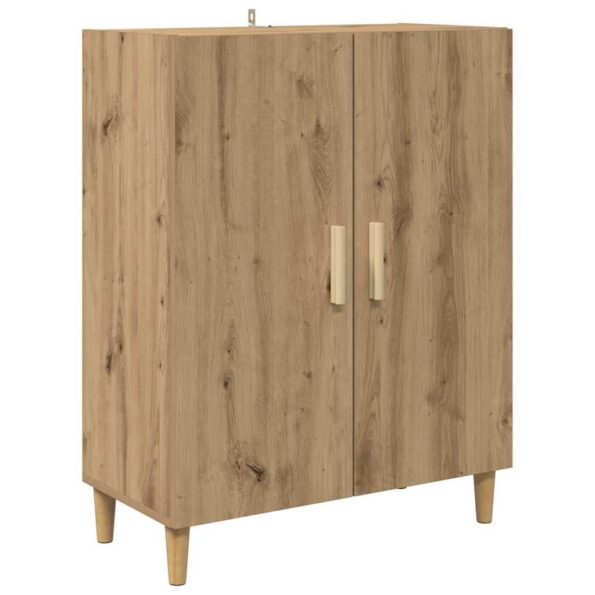 vidaXL Highboard Remeselný dub 69,5 x 32,5 x 180 cm Kompozitné drevo – Obrázok 6