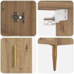 vidaXL Highboard Remeselný dub 69,5 x 34 x 180 cm Kompozitné drevo – Obrázok 11