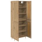 vidaXL Highboard Remeselný dub 69,5 x 34 x 180 cm Kompozitné drevo – Obrázok 5
