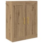 vidaXL Highboard Remeselný dub 69,5 x 34 x 180 cm Kompozitné drevo – Obrázok 6