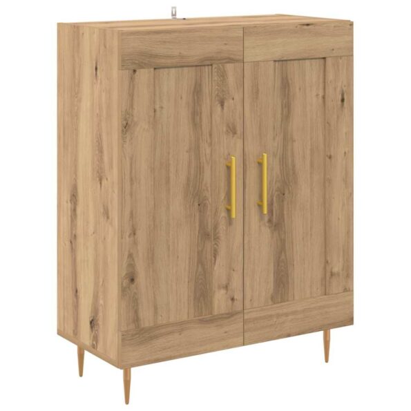 vidaXL Highboard Remeselný dub 69,5 x 34 x 180 cm Kompozitné drevo – Obrázok 7