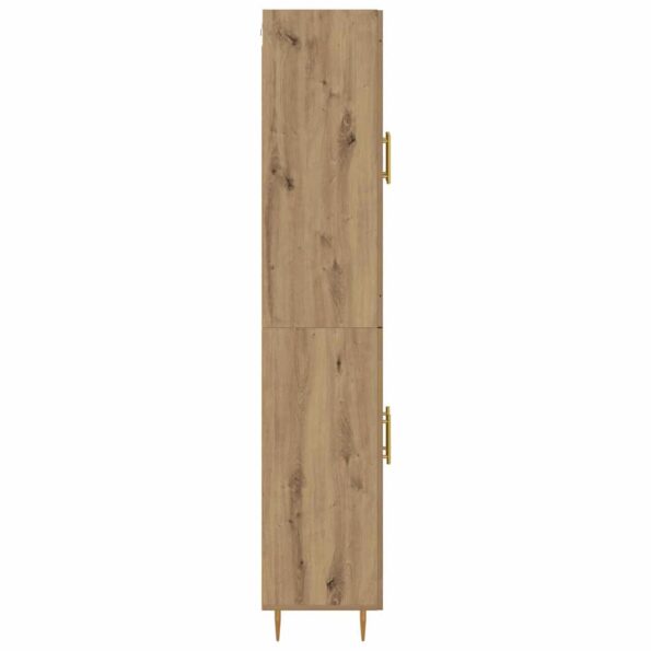 vidaXL Highboard Remeselný dub 69,5 x 34 x 180 cm Kompozitné drevo – Obrázok 9