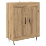 vidaXL Highboard Remeselný dub 69,5 x 34 x 180 cm Kompozitné drevo – Obrázok 6
