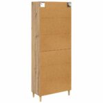 vidaXL Highboard Remeselný dub 69,5 x 32,5 x 180 cm Kompozitné drevo – Obrázok 9
