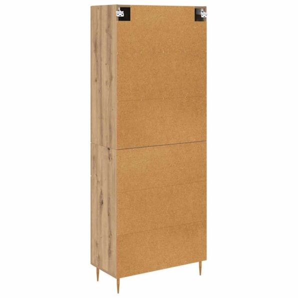 vidaXL Highboard Remeselný dub 69,5 x 34 x 180 cm Kompozitné drevo – Obrázok 10