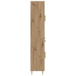 vidaXL Highboard Remeselný dub 69,5 x 34 x 180 cm Kompozitné drevo – Obrázok 9