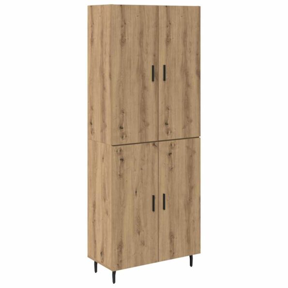 vidaXL Highboard Remeselný dub 69,5 x 34 x 180 cm – Obrázok 2