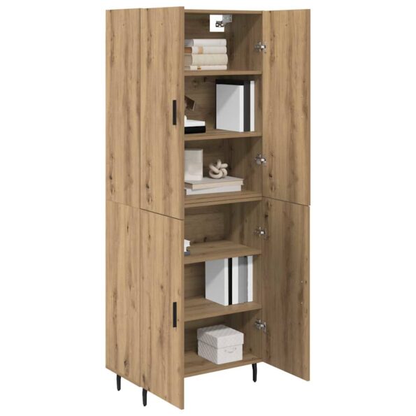 vidaXL Highboard Remeselný dub 69,5 x 34 x 180 cm – Obrázok 3
