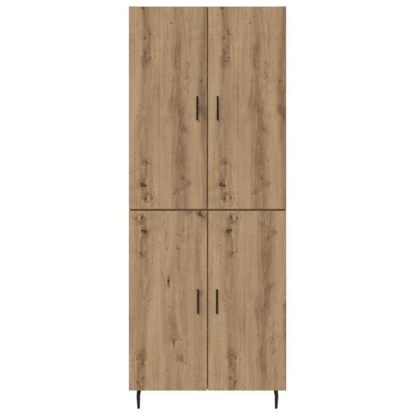vidaXL Highboard Remeselný dub 69,5 x 34 x 180 cm – Obrázok 8
