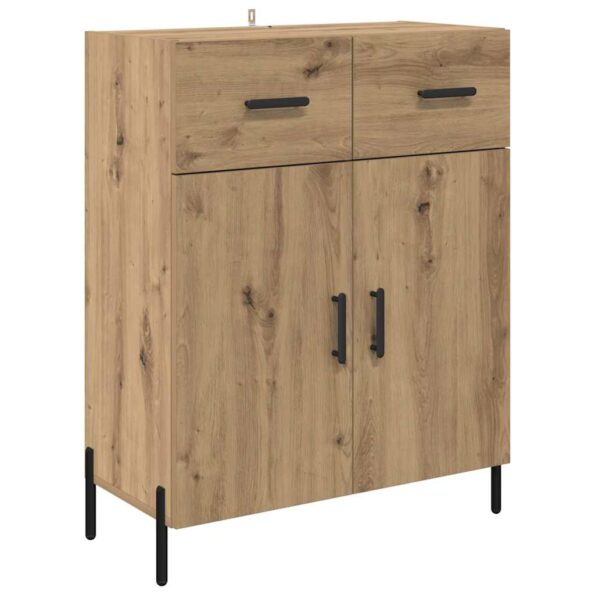 vidaXL Highboard Remeselný dub 69,5 x 34 x 180 cm Kompozitné drevo – Obrázok 6