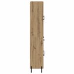 vidaXL Highboard Remeselný dub 69,5 x 34 x 180 cm Kompozitné drevo – Obrázok 9