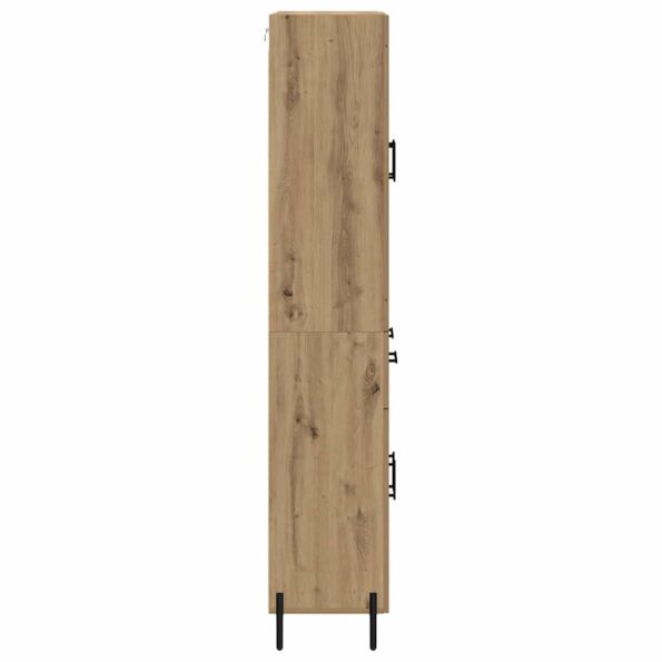 vidaXL Highboard Remeselný dub 69,5 x 34 x 180 cm Kompozitné drevo – Obrázok 9