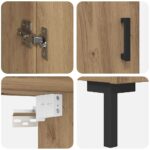 vidaXL Highboard 2 pcs Remeselný dub Kompozitné drevo – Obrázok 11