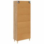 vidaXL Highboard Remeselný dub 69,5 x 34 x 180 cm Kompozitné drevo – Obrázok 10