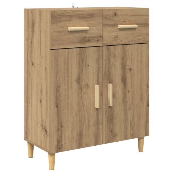 vidaXL Highboard Remeselný dub 69,5 x 34 x 180 cm Kompozitné drevo – Obrázok 6