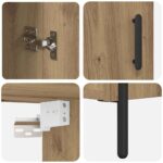 vidaXL Highboard 2 pcs Remeselný dub Kompozitné drevo – Obrázok 11