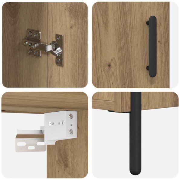 vidaXL Highboard 2 pcs Remeselný dub Kompozitné drevo – Obrázok 11