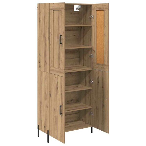 vidaXL Highboard 2 pcs Remeselný dub Kompozitné drevo – Obrázok 5