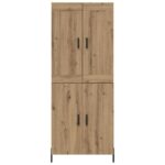 vidaXL Highboard 2 pcs Remeselný dub Kompozitné drevo – Obrázok 8