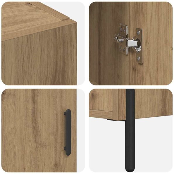 vidaXL Highboard Remeselný dub 69,5 x 34 x 180 cm Kompozitné drevo – Obrázok 11