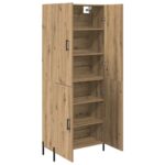 vidaXL Highboard Remeselný dub 69,5 x 34 x 180 cm Kompozitné drevo – Obrázok 5