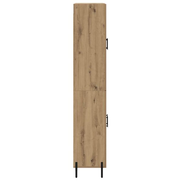 vidaXL Highboard Remeselný dub 69,5 x 34 x 180 cm Kompozitné drevo – Obrázok 9