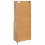 vidaXL Highboard Remeselný dub 69,5 x 34 x 180 cm – Obrázok 10