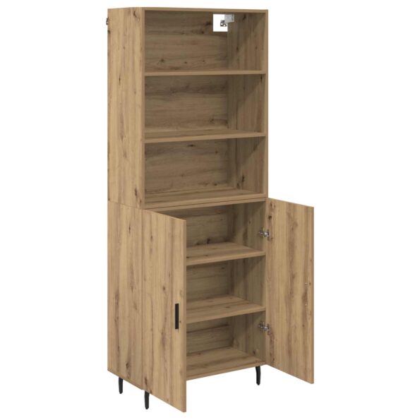 vidaXL Highboard Remeselný dub 69,5 x 34 x 180 cm – Obrázok 2