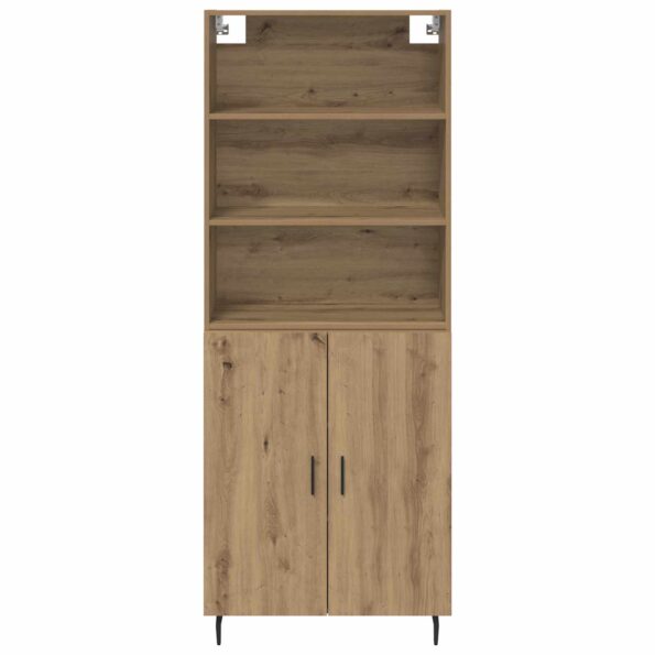 vidaXL Highboard Remeselný dub 69,5 x 34 x 180 cm – Obrázok 8