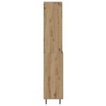 vidaXL Highboard Remeselný dub 69,5 x 34 x 180 cm – Obrázok 9