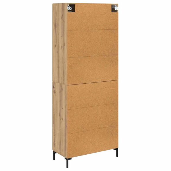 vidaXL Highboard so zásuvkou 2 pcs Remeselný dub Kompozitné drevo – Obrázok 10