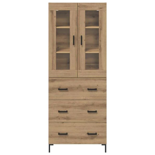 vidaXL Highboard so zásuvkou 2 pcs Remeselný dub Kompozitné drevo – Obrázok 8