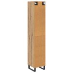 vidaXL Highboard Remeselný dub 34,5 x 34 x 180 cm Kompozitné drevo – Obrázok 10