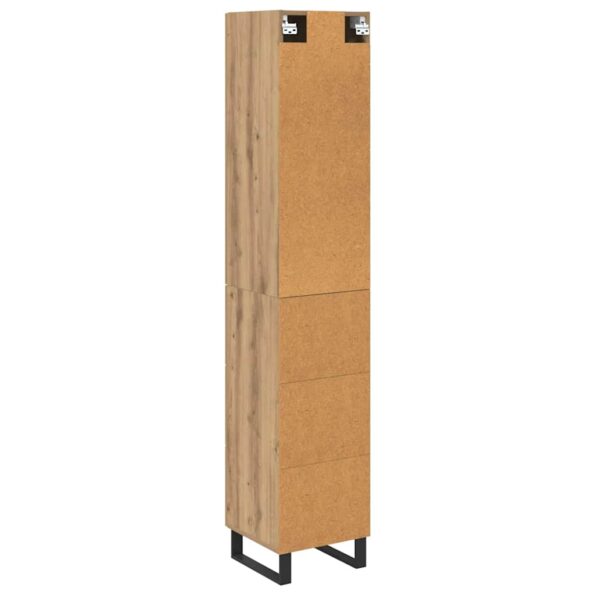 vidaXL Highboard Remeselný dub 34,5 x 34 x 180 cm Kompozitné drevo – Obrázok 10