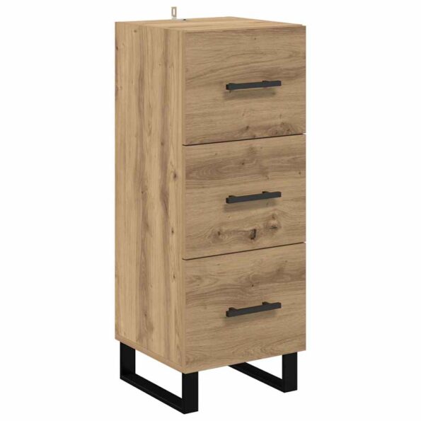 vidaXL Highboard Remeselný dub 34,5 x 34 x 180 cm Kompozitné drevo – Obrázok 6