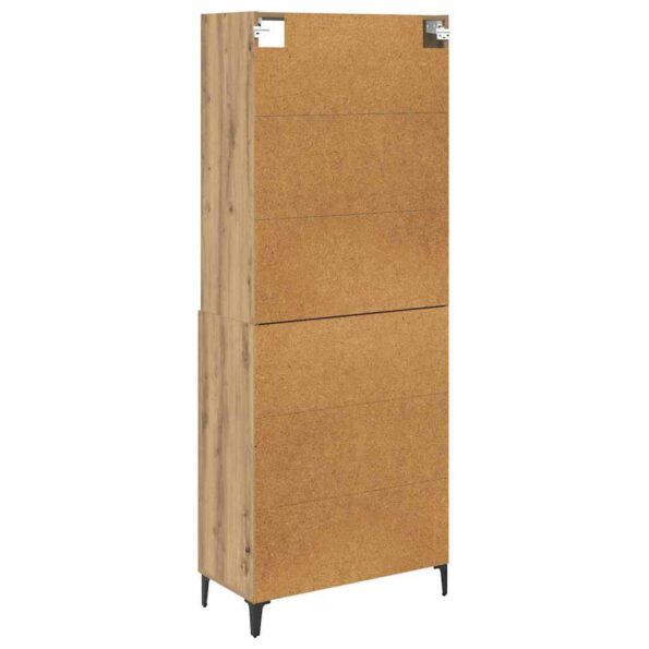 vidaXL Highboard Remeselný dub 69,5 x 34 x 180 cm Kompozitné drevo – Obrázok 10