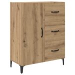 vidaXL Highboard Remeselný dub 69,5 x 34 x 180 cm Kompozitné drevo – Obrázok 6