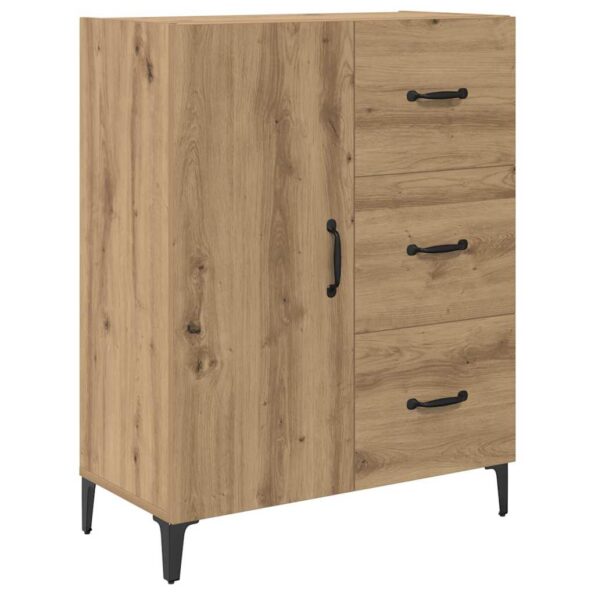 vidaXL Highboard Remeselný dub 69,5 x 34 x 180 cm Kompozitné drevo – Obrázok 6