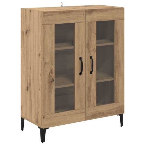 vidaXL Highboard Remeselný dub 69,5 x 34 x 180 cm Kompozitné drevo – Obrázok 6