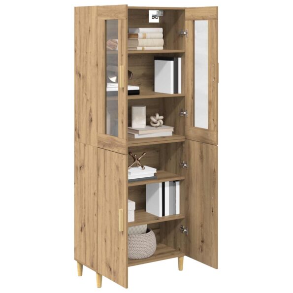 vidaXL Highboard Remeselný dub 69,5 x 34 x 180 cm – Obrázok 3
