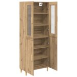 vidaXL Highboard Remeselný dub 69,5 x 34 x 180 cm – Obrázok 5
