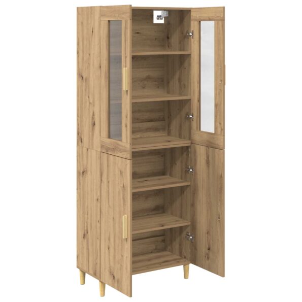 vidaXL Highboard Remeselný dub 69,5 x 34 x 180 cm – Obrázok 5