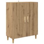 vidaXL Highboard Remeselný dub 69,5 x 34 x 180 cm – Obrázok 6